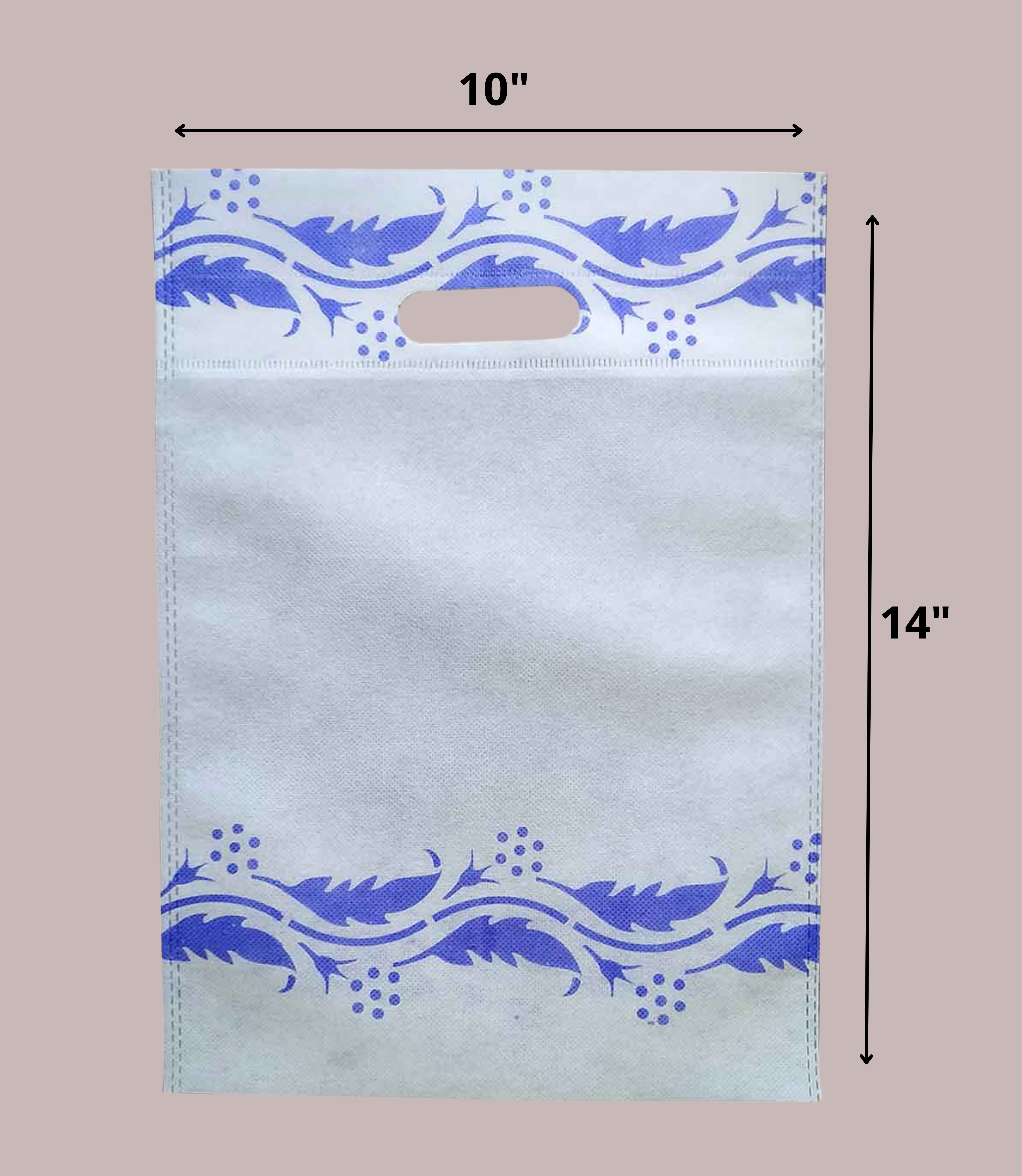 D-CUT PRINTED BAGS (10"X14")
