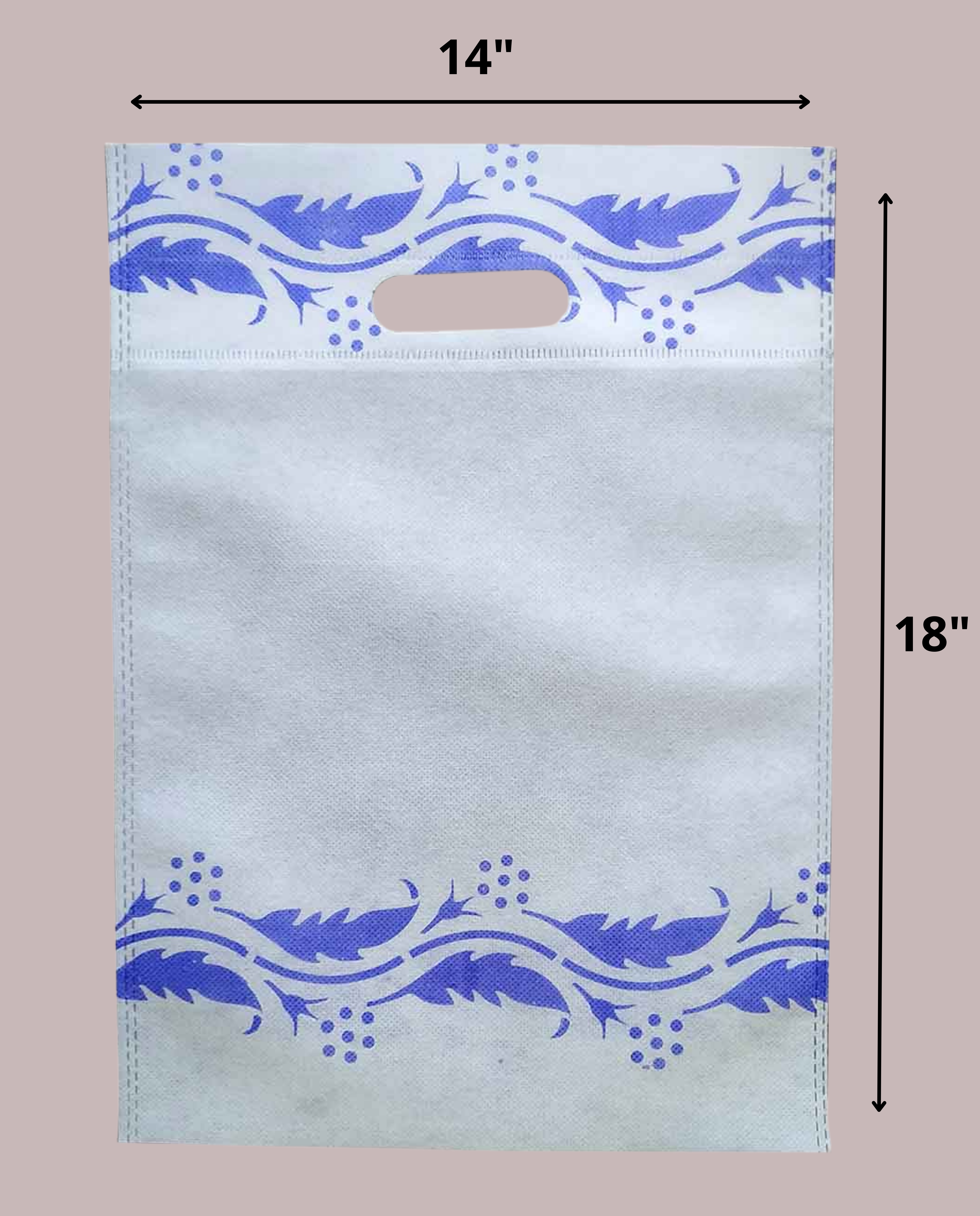 D-CUT PRINTED BAGS (14"X18")
