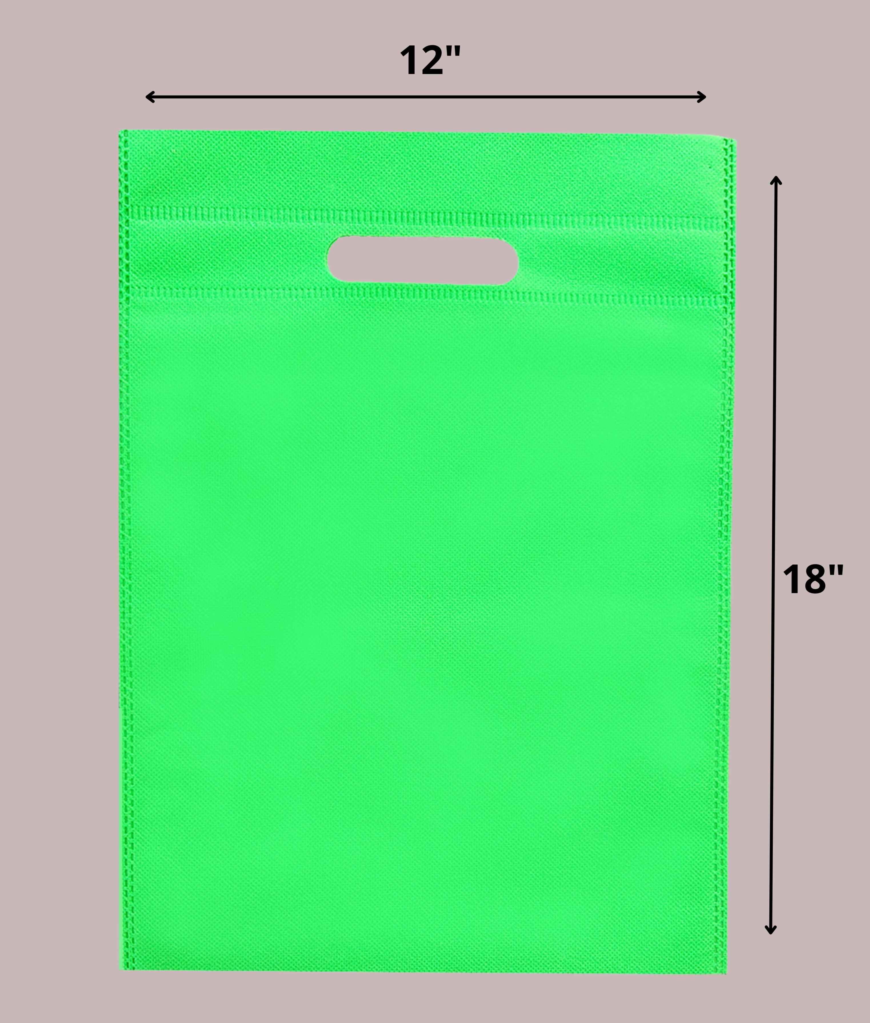 ORIPOL ECO FRIENDLY BAGS GREEN 12X18 INCHES